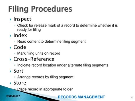 fundamental protocols for filing and indexing